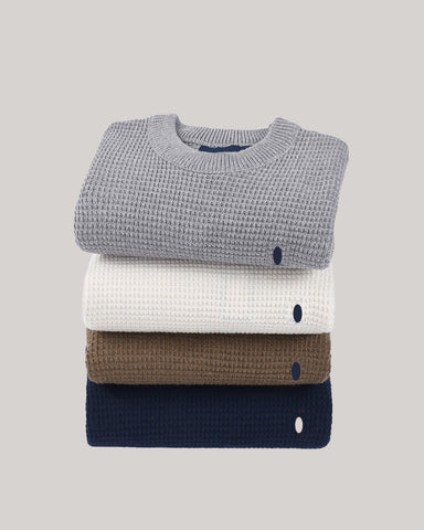 Men's Round Neck Pullover Slim Fit Knit Sweater