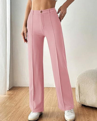 Ultra-Stretch Ponte Flare Leg Knit Pants