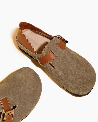 Round Toe Soft Sole Flat Birkenstocks