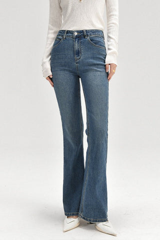 Sleek Silhouette Vintage micro-flare jeans