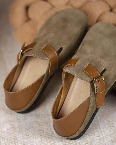 Round Toe Soft Sole Flat Birkenstocks