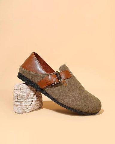 Round Toe Soft Sole Flat Birkenstocks