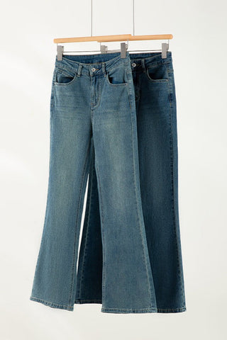 Sleek Silhouette Vintage micro-flare jeans