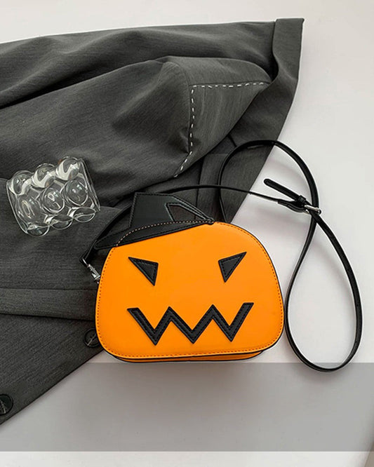 Halloween 3D Pumpkin Shoulder Crossbody Bag