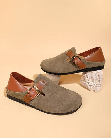 Round Toe Soft Sole Flat Birkenstocks