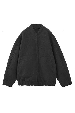 Warm Embrace Crew Neck Solid Overcoat