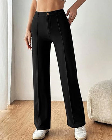 Ultra-Stretch Ponte Flare Leg Knit Pants