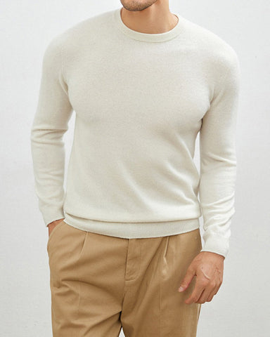 Men's Mongolian Cashmere Crewneck Sweater