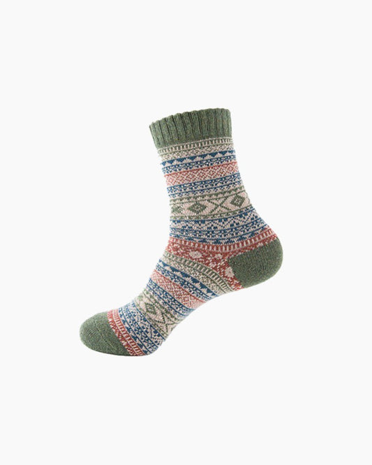 Retro Rabbit Wool Socks