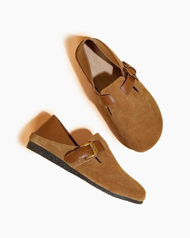 Round Toe Soft Sole Flat Birkenstocks