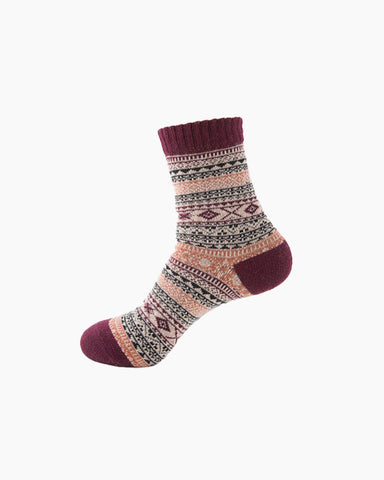 Retro Rabbit Wool Socks