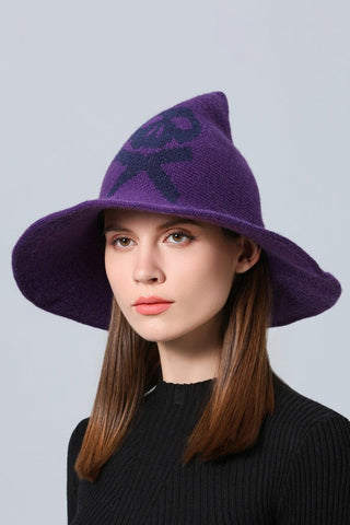 Halloween Skull-patterned Knitted Wool Hat