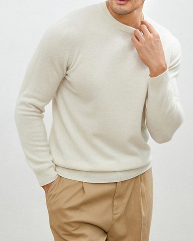 Men's Mongolian Cashmere Crewneck Sweater