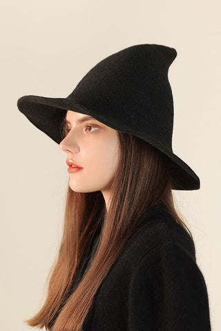 Halloween Pointed Brim Knitted Wool Hat