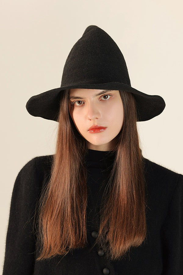 Halloween Pointed Brim Knitted Wool Hat