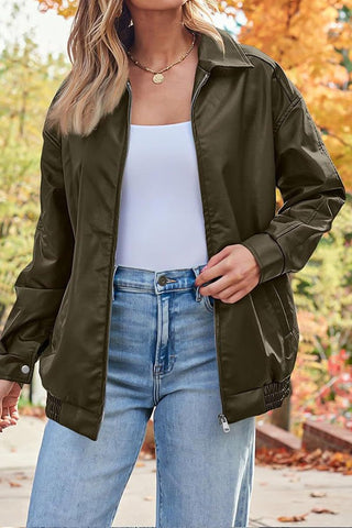 Sleek & Stylish Oversized  Loose Long Sleeve Motorcycle Jacket