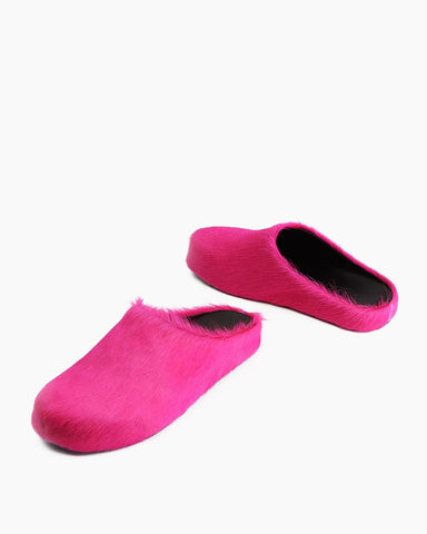 Designer Real Fur Slides Clogs Mules Flat Luxury Slippers