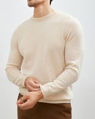 Men's Mongolian Cashmere Crewneck Sweater