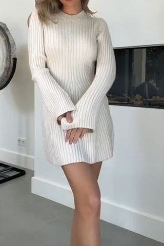 Elegant Comfort Simple sexy knit dress