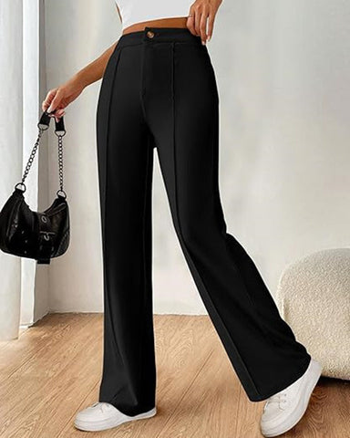 Ultra-Stretch Ponte Flare Leg Knit Pants