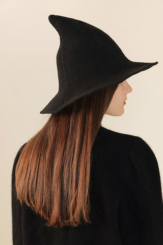 Halloween Pointed Brim Knitted Wool Hat