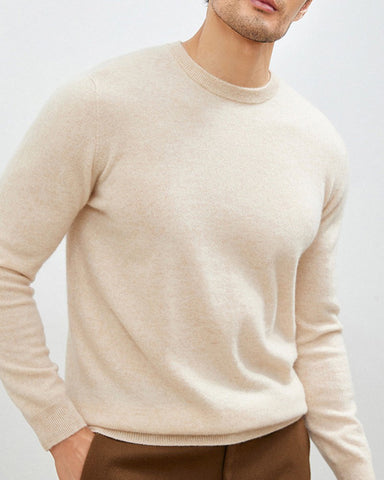 Men's Mongolian Cashmere Crewneck Sweater