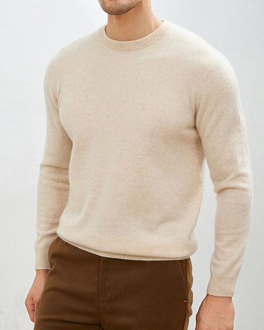 Men's Mongolian Cashmere Crewneck Sweater