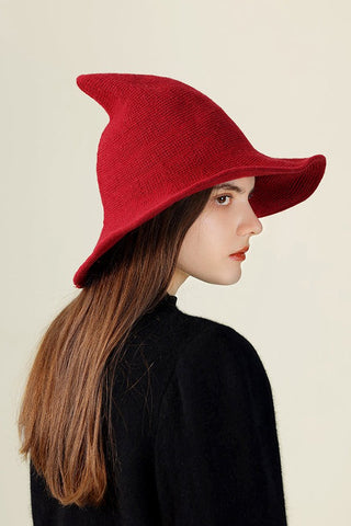 Halloween Pointed Brim Knitted Wool Hat