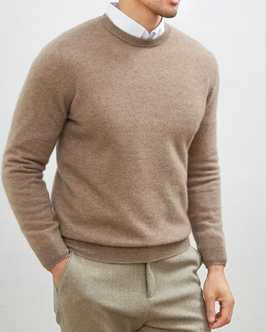 Men's Mongolian Cashmere Crewneck Sweater