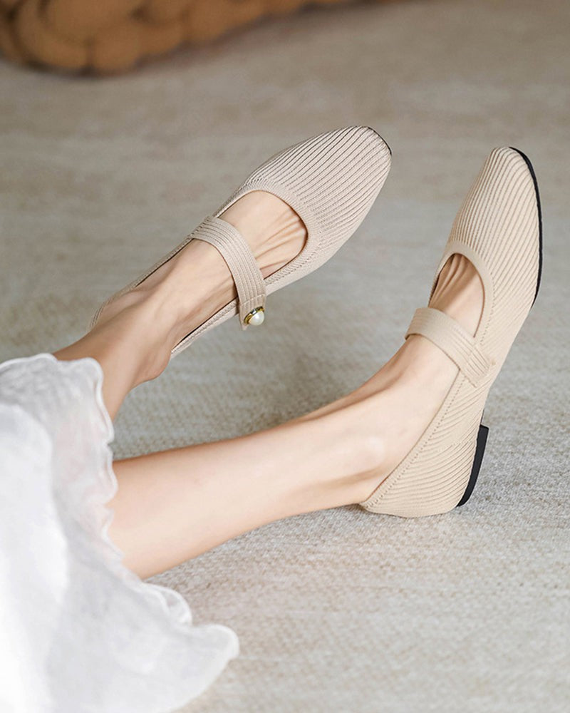 Mary-Jane-Flats-Apricot-ballet-flats