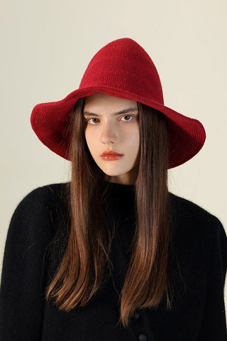 Halloween Pointed Brim Knitted Wool Hat