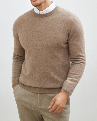 Men's Mongolian Cashmere Crewneck Sweater