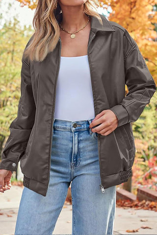 Sleek & Stylish Oversized  Loose Long Sleeve Motorcycle Jacket