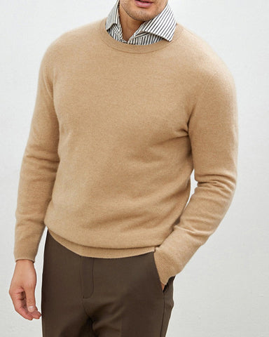 Men's Mongolian Cashmere Crewneck Sweater