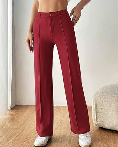 Ultra-Stretch Ponte Flare Leg Knit Pants