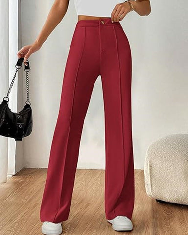 Ultra-Stretch Ponte Flare Leg Knit Pants