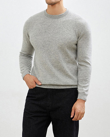 Men's Mongolian Cashmere Crewneck Sweater