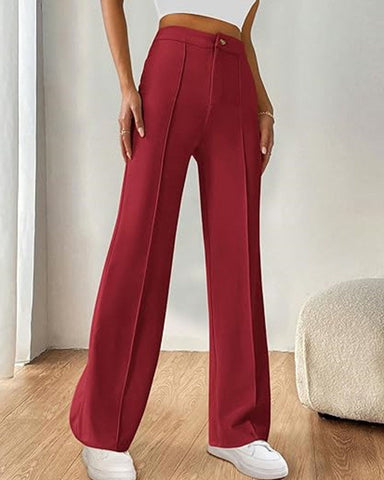 Ultra-Stretch Ponte Flare Leg Knit Pants