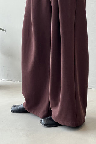 Elegant and simple Suited wide-legged pants