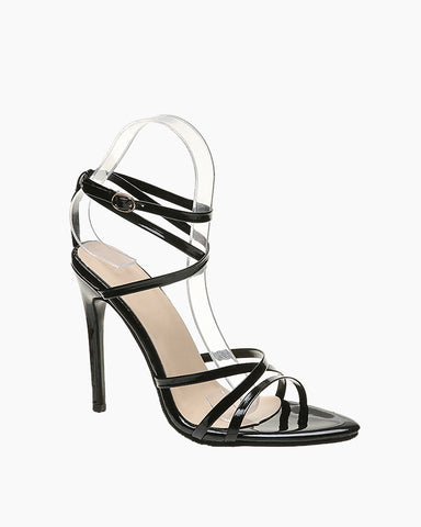 Patent-Leather-Solid-Color-High-Heeled-Sandals