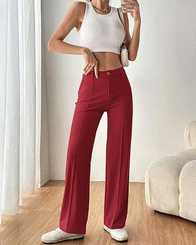 Ultra-Stretch Ponte Flare Leg Knit Pants