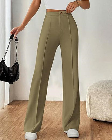 Ultra-Stretch Ponte Flare Leg Knit Pants