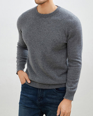 Men's Mongolian Cashmere Crewneck Sweater