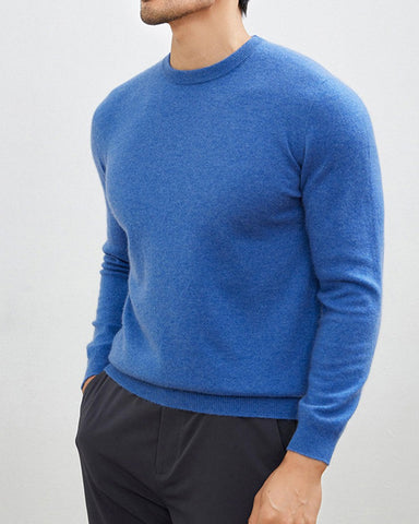 Men's Mongolian Cashmere Crewneck Sweater