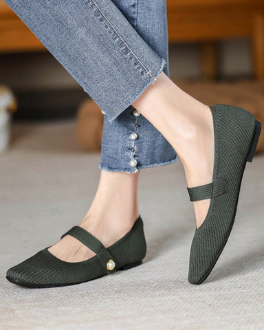 Mary-Jane-Flats-Green-ballet-flats