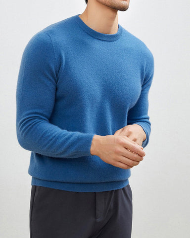 Men's Mongolian Cashmere Crewneck Sweater