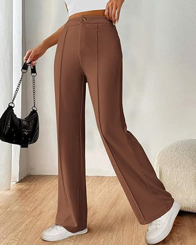 Ultra-Stretch Ponte Flare Leg Knit Pants