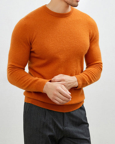 Men's Mongolian Cashmere Crewneck Sweater