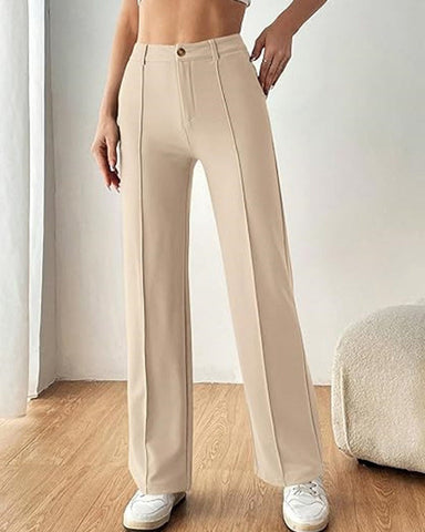 Ultra-Stretch Ponte Flare Leg Knit Pants