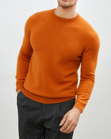 Men's Mongolian Cashmere Crewneck Sweater